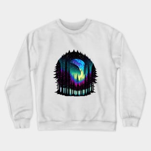 Galactic Forest III - White BG Crewneck Sweatshirt